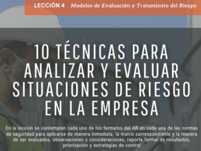 Lección 4 .- Modelos de Evaluación y Tratamiento de Riesgo